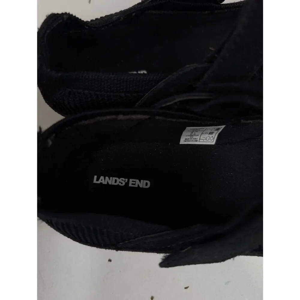 Lands' End Girls 2 Black Mary Jane Style Flats